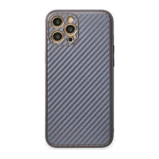 iPhone 12 Pro Kılıf Coco Karbon Silikon - Gri