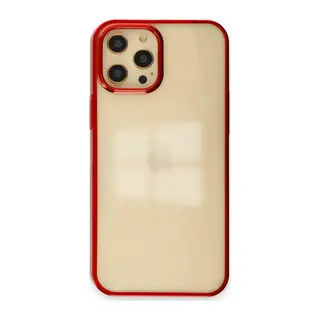 iPhone 12 Pro Max Kılıf Element Silikon - Kırmızı