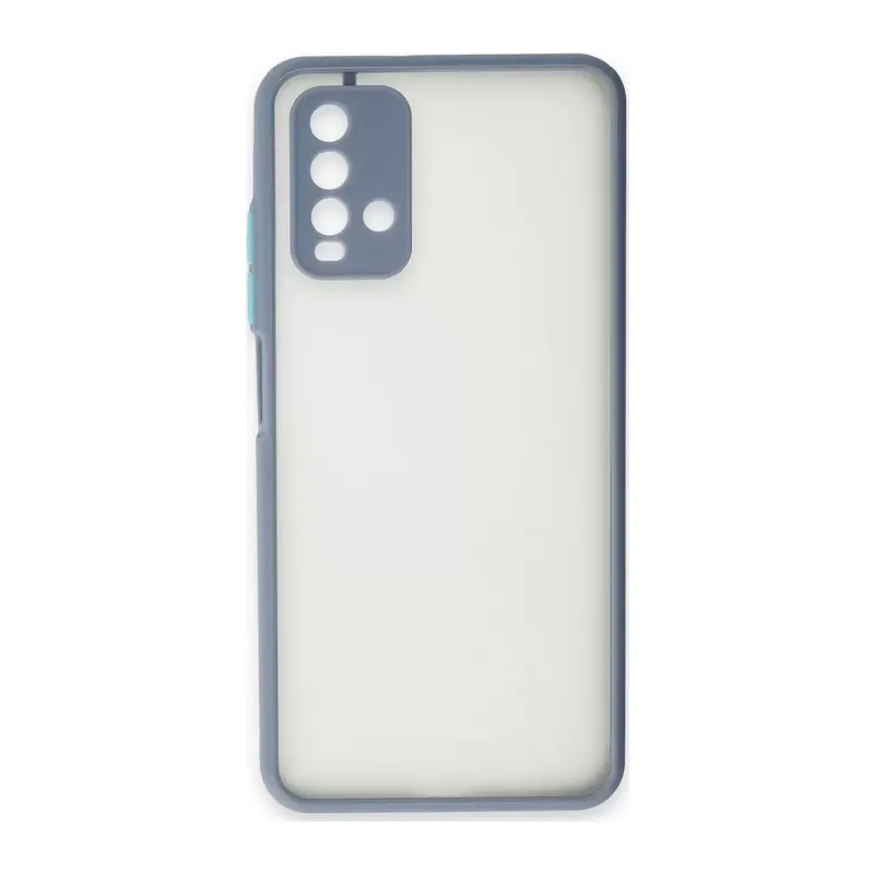 Redmi 9T Kılıf Montreal Silikon Kapak - Gri