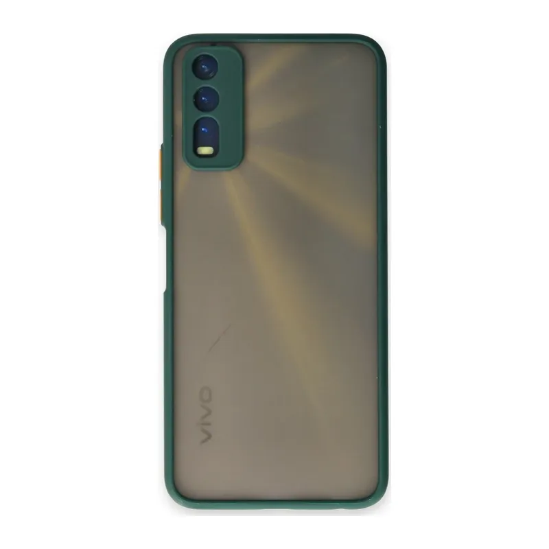 Vivo Y11S Kılıf Montreal Silikon Kapak - Yeşil
