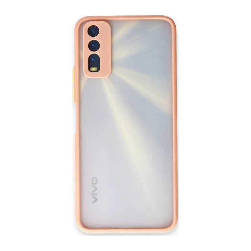 Vivo Y11S Kılıf Montreal Silikon Kapak - Pembe