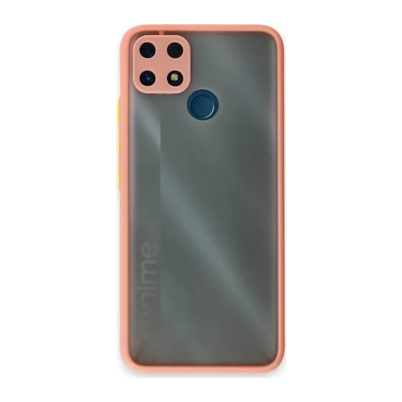 Realme C25 Kılıf Montreal Silikon Kapak - Pembe