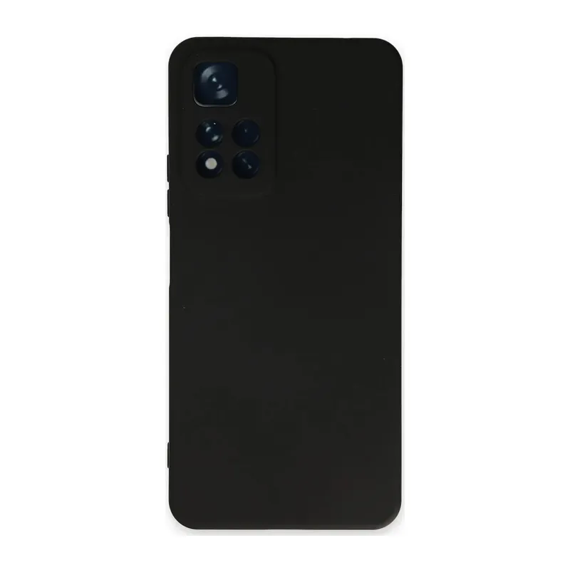 Redmi Note 11 Pro Plus 5G Kılıf Nano içi Kadife Silikon - Siyah