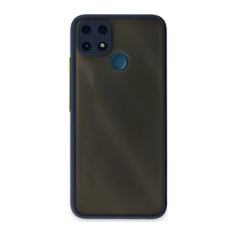 Realme C25 Kılıf Montreal Silikon Kapak - Lacivert
