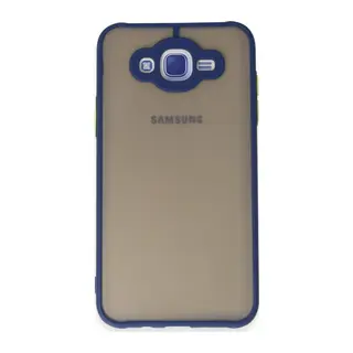 Samsung Galaxy J7 Kılıf Montreal Silikon Kapak - Lacivert