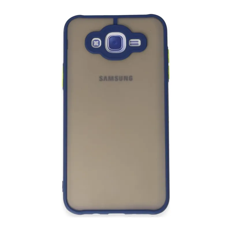 Samsung Galaxy J7 Kılıf Montreal Silikon Kapak - Lacivert