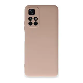 Redmi Note 11T Kılıf Nano içi Kadife Silikon - Pudra