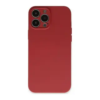 iPhone 13 Pro Kılıf Nano içi Kadife Silikon - Kiremit