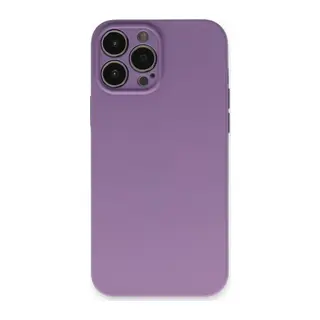 iPhone 13 Pro Kılıf Nano içi Kadife Silikon - Koyu Lila