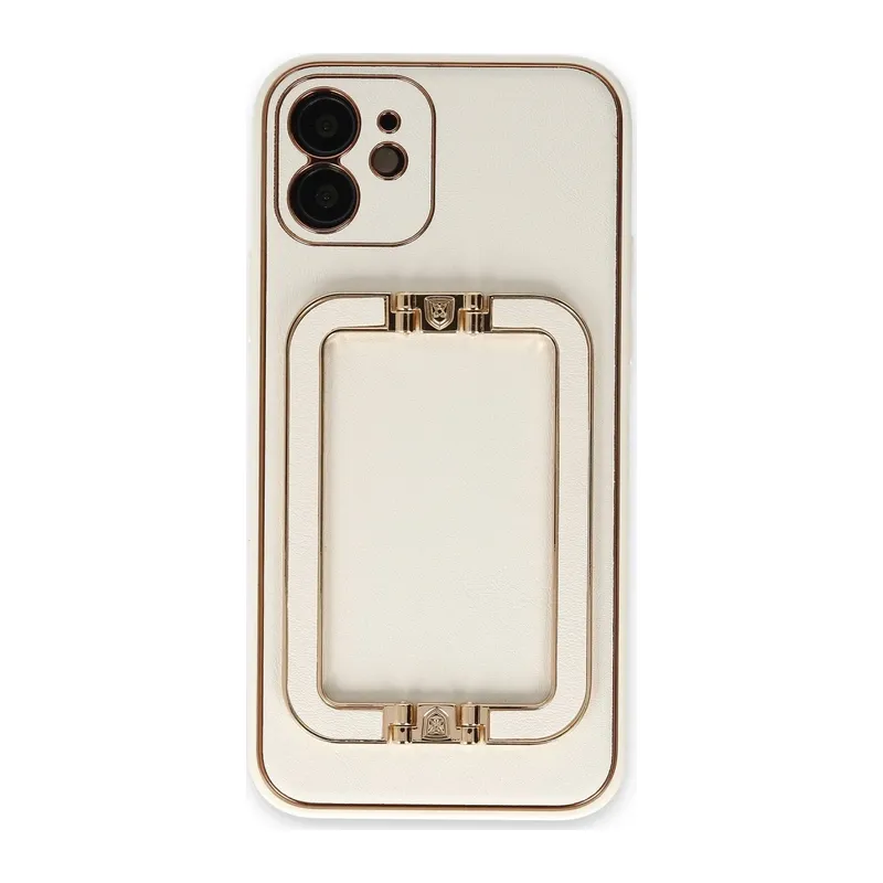 iPhone 12 Kılıf Coco Elit Kapak - Beyaz