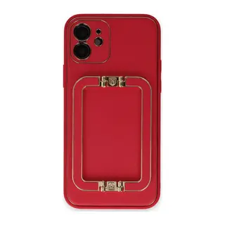 iPhone 12 Kılıf Coco Elit Kapak - Kırmızı
