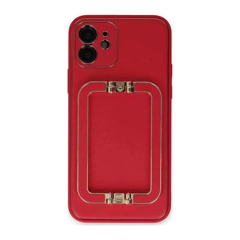 iPhone 12 Kılıf Coco Elit Kapak - Kırmızı
