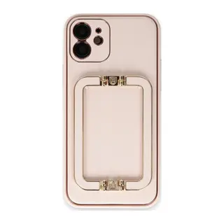 iPhone 12 Kılıf Coco Elit Kapak - Pudra