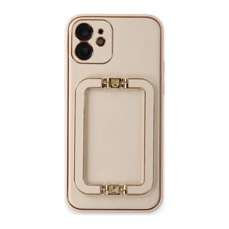 iPhone 12 Kılıf Coco Elit Kapak - Gold