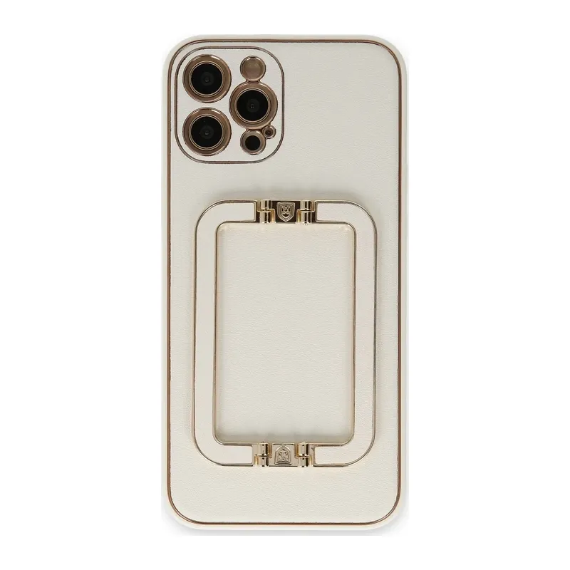 iPhone 12 Pro Max Kılıf Coco Elit Kapak - Beyaz