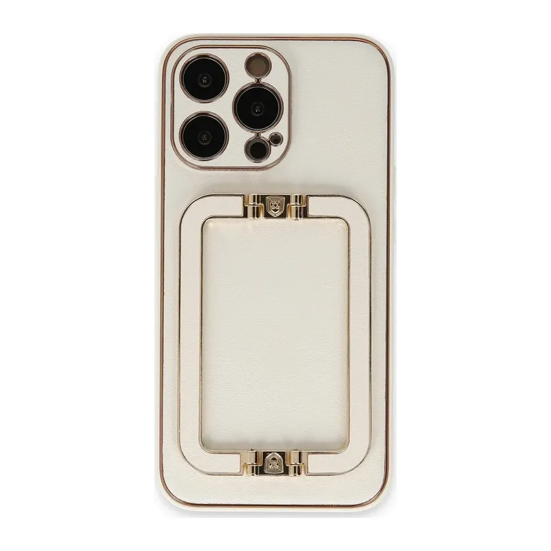 iPhone 13 Pro Max Kılıf Coco Elit Kapak - Beyaz
