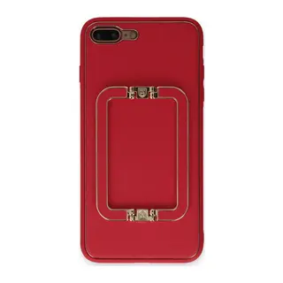 iPhone 7 Plus Kılıf Coco Elit Kapak - Kırmızı