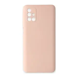 Samsung Galaxy M31S Kılıf Nano içi Kadife Silikon - Pudra