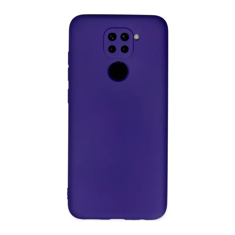 Redmi Note 9 Kılıf Nano içi Kadife Silikon - Mor