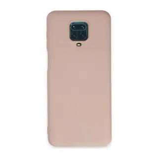 Redmi Note 9 Pro Kılıf Nano içi Kadife Silikon - Pudra