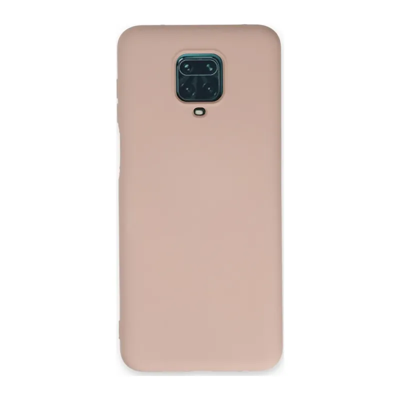 Redmi Note 9 Pro Kılıf Nano içi Kadife Silikon - Pudra