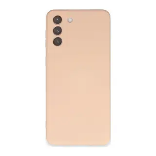 Samsung Galaxy S21 Kılıf Nano içi Kadife Silikon - Pudra