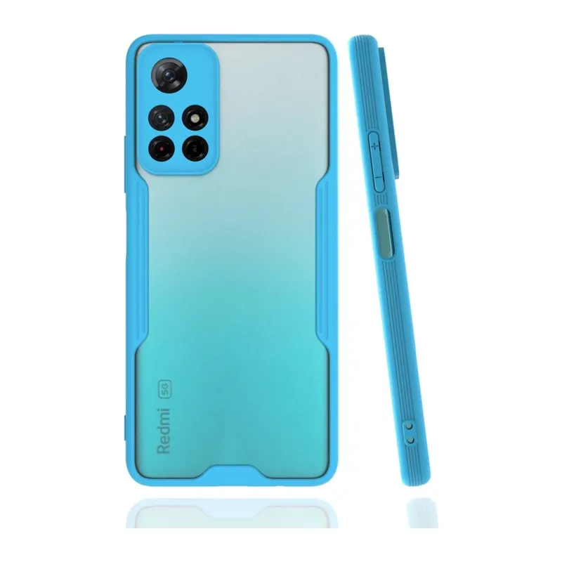 Redmi Note 11T Kılıf Platin Silikon - Mavi