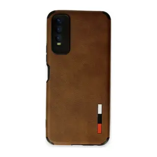 Vivo Y11S Kılıf Loop Deri Silikon - Kahverengi