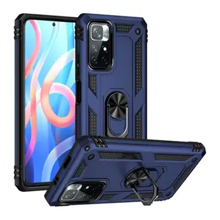 Redmi Note 11T Kılıf Sofya Yüzüklü Silikon Kapak - Lacivert