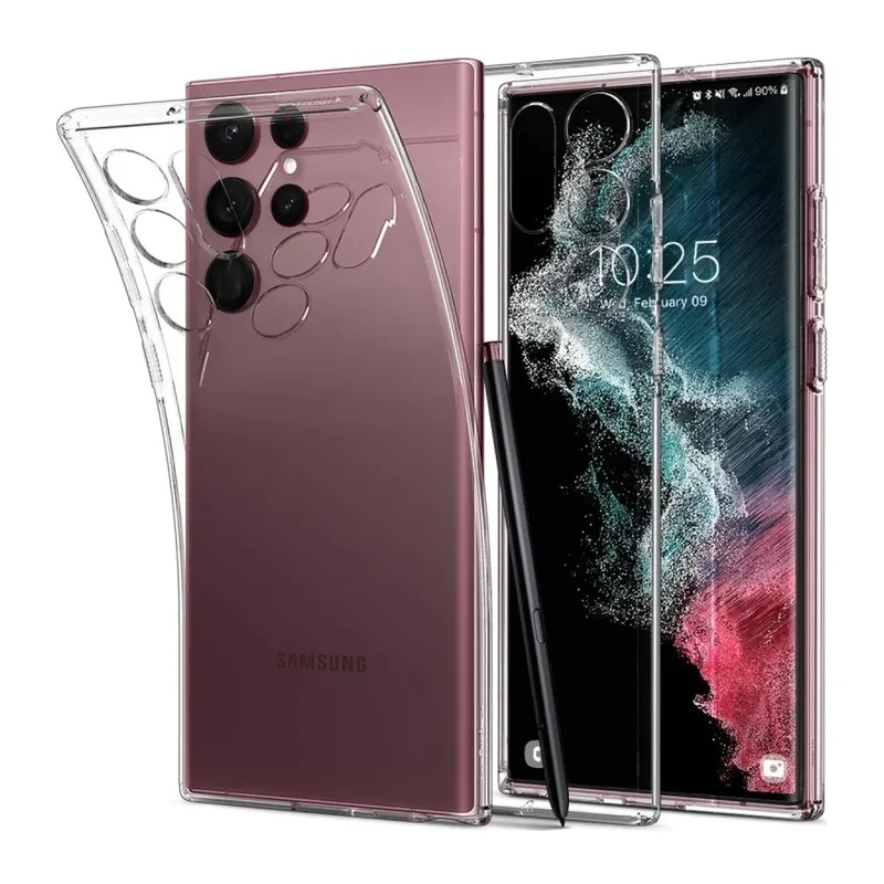 Samsung Galaxy S22 Ultra Kılıf Lüx Şeffaf Silikon