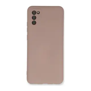 Samsung Galaxy A03S Kılıf Nano içi Kadife Silikon - Pudra