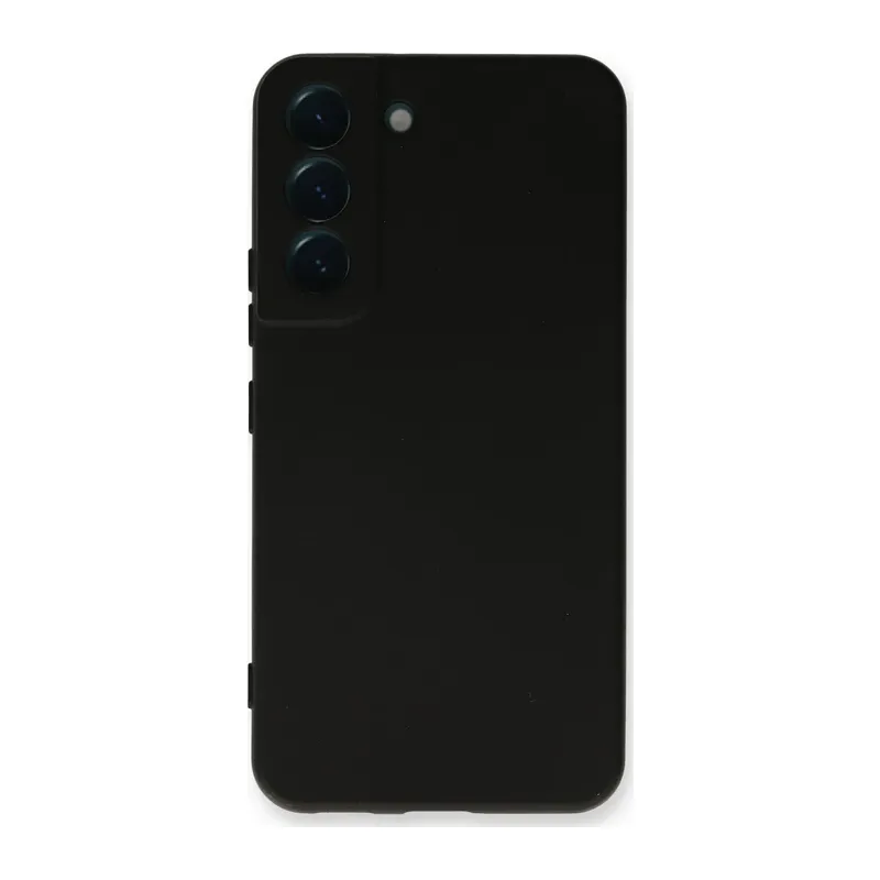 Samsung Galaxy S22 Plus Kılıf Nano içi Kadife Silikon - Siyah