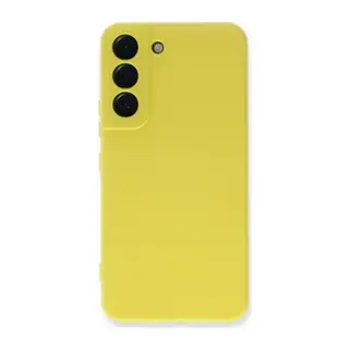 Samsung Galaxy S22 Plus Kılıf Nano içi Kadife Silikon - Sarı