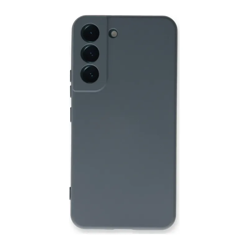 Samsung Galaxy S22 Plus Kılıf Nano içi Kadife Silikon - Gri