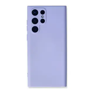 Samsung Galaxy S22 Ultra Kılıf Nano içi Kadife Silikon - Lila