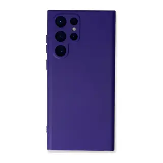 Samsung Galaxy S22 Ultra Kılıf Nano içi Kadife Silikon - Mor