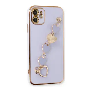 iPhone 12 Kılıf Esila Silikon - Lila