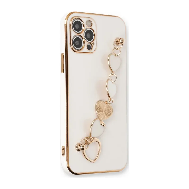 iPhone 12 Pro Kılıf Esila Silikon - Beyaz