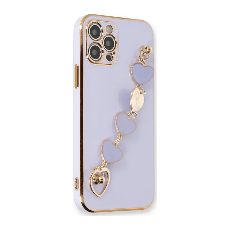 iPhone 12 Pro Max Kılıf Esila Silikon - Lila
