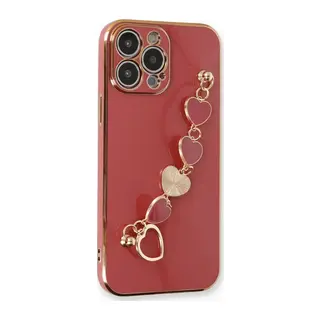 iPhone 13 Pro Kılıf Esila Silikon - Kırmızı