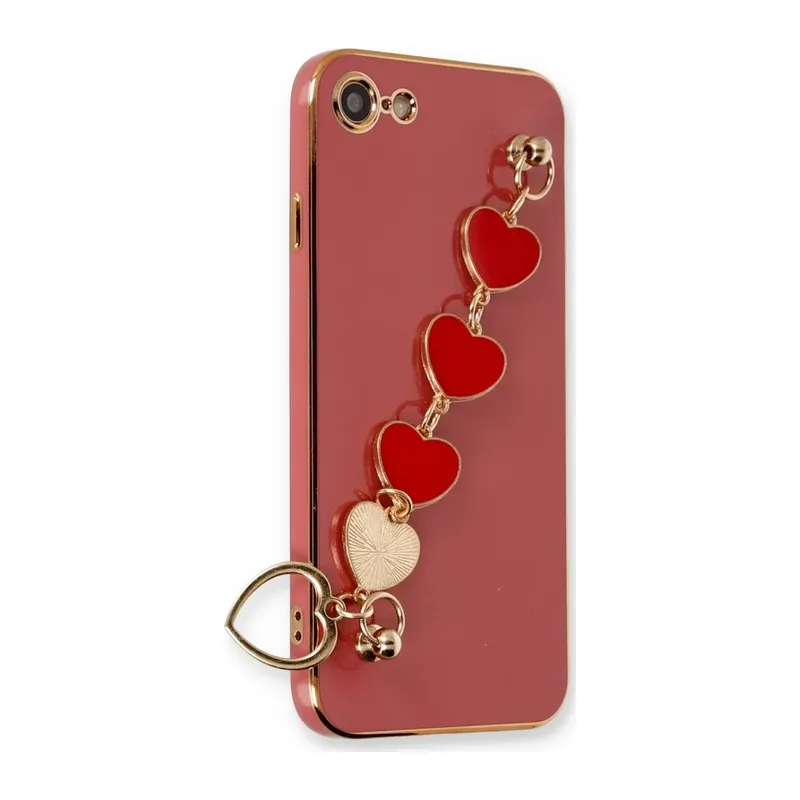 iPhone 7 Kılıf Esila Silikon - Kırmızı