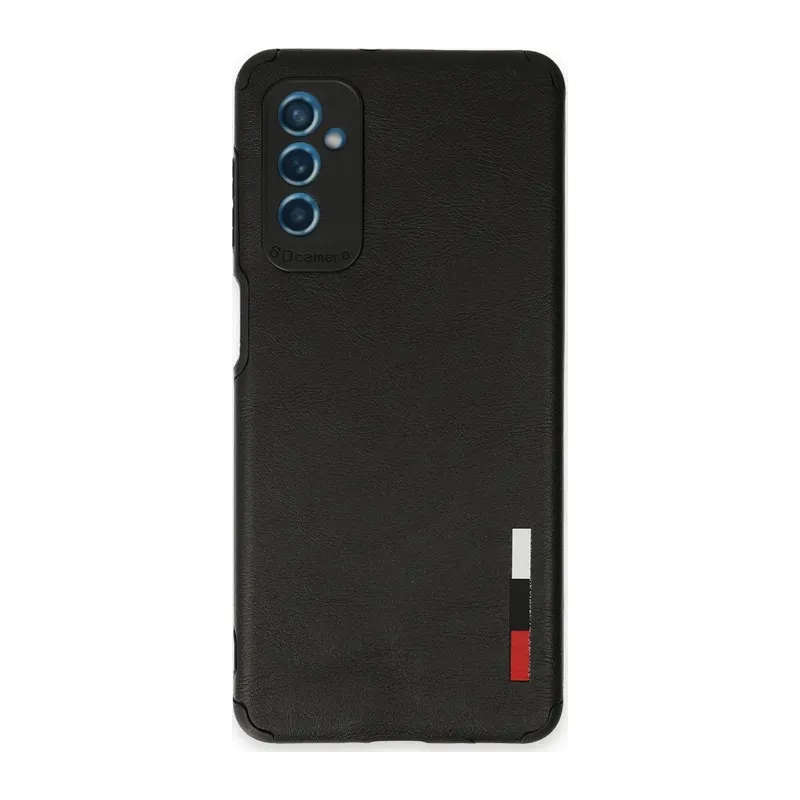 Samsung Galaxy M52 5G Kılıf Loop Deri Silikon - Siyah