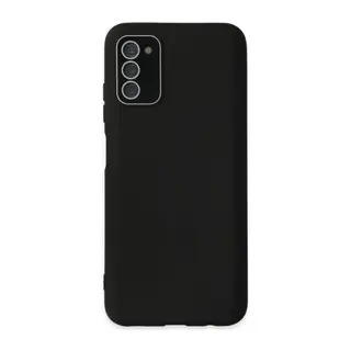 Samsung Galaxy A03S Kılıf Lansman Glass Kapak - Siyah