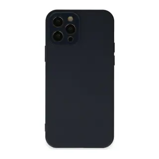 iPhone 12 Pro Kılıf Lansman Glass Kapak - Lacivert