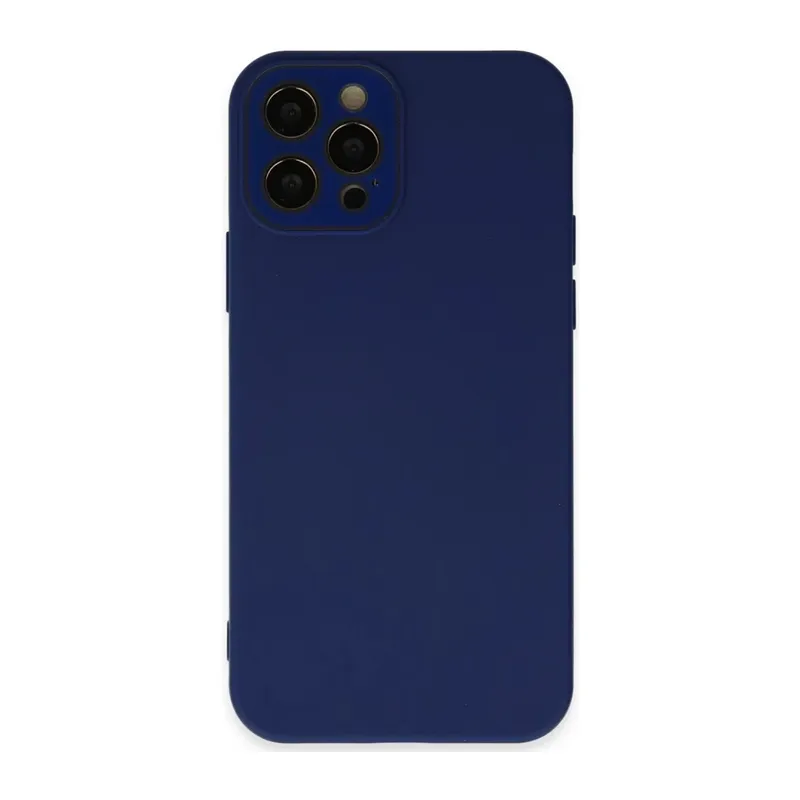 iPhone 12 Pro Kılıf Lansman Glass Kapak - Sky Blue