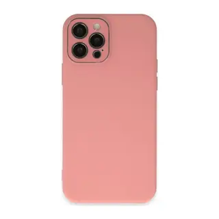 iPhone 12 Pro Kılıf Lansman Glass Kapak - Pembe