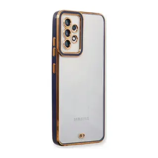 Samsung Galaxy A33 5G Kılıf Liva Lens Silikon - Mavi