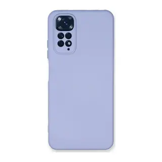 Redmi Note 11 Kılıf Nano içi Kadife Silikon - Lila