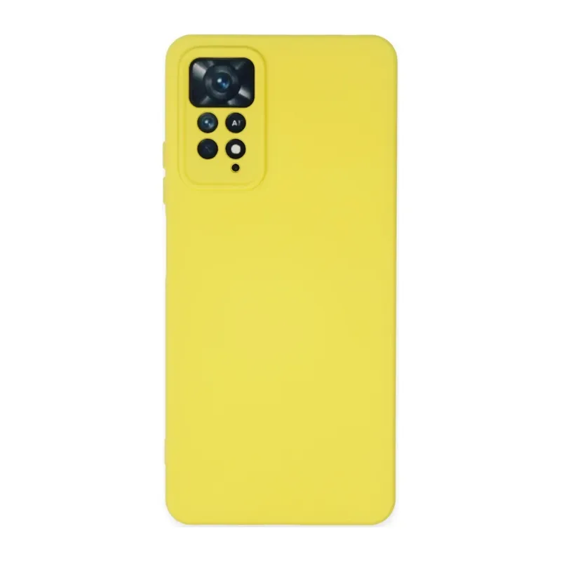Redmi Note 11 Pro Kılıf Nano içi Kadife Silikon - Sarı