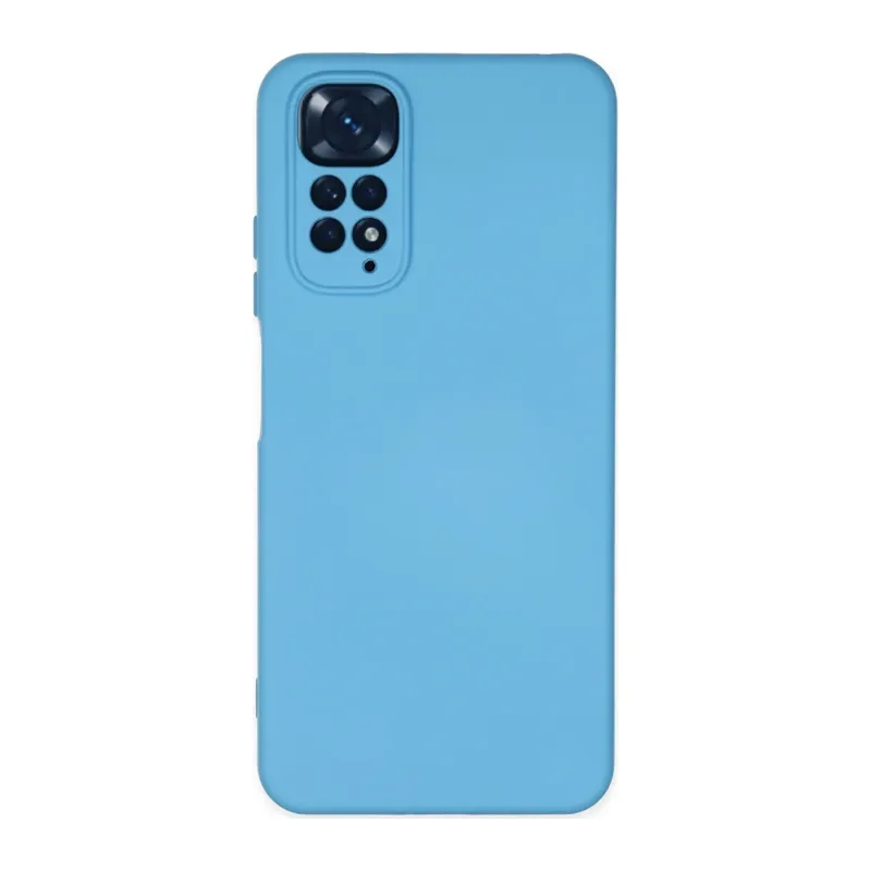 Redmi Note 11 Kılıf Nano içi Kadife Silikon - Mavi